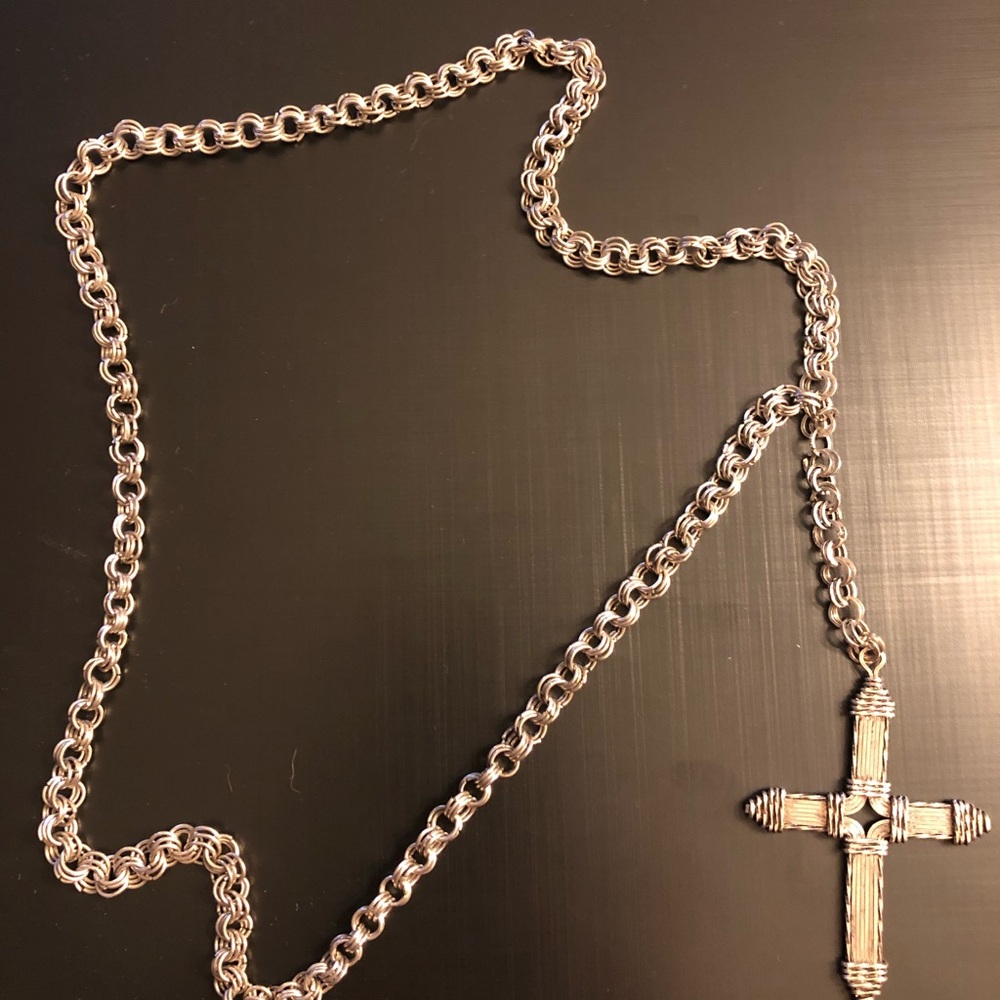 Hand made silver necklace
